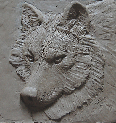 wolf plaque